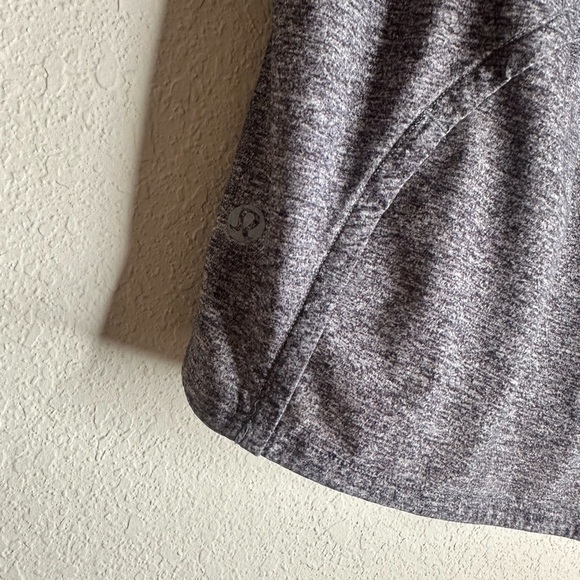 Lululemon Run Times Short II 4" Heather Lux Multi Black/ Black size 8 - Picture 4 of 5